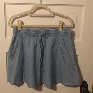 Fabletics Chambray mini skirt